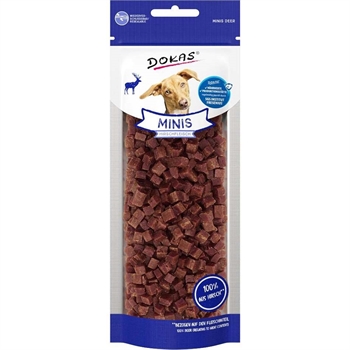 Dokas Minis Små Hundgodis Med Kronhjort 60g